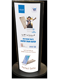 Advertisement stand with backlight